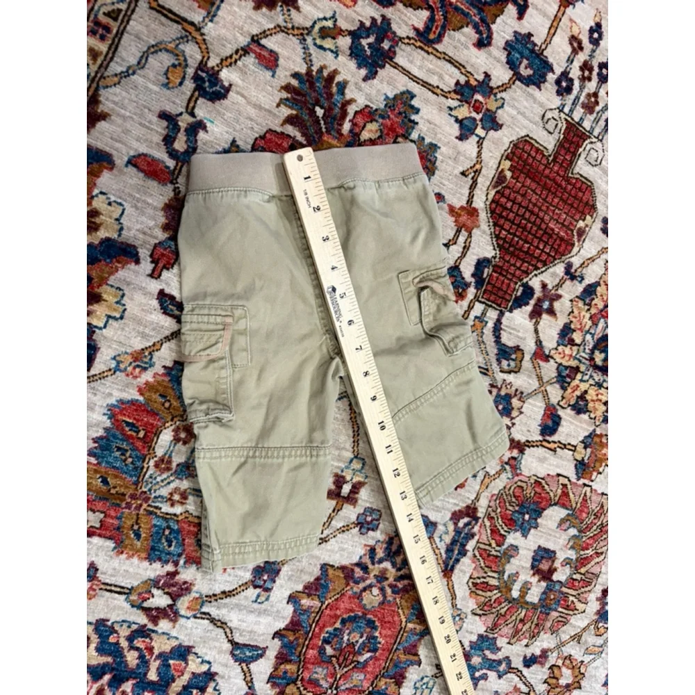 Polo Ralph Lauren Boys Cargo Pants Size 9 Months Khaki Elastic Waist Preppy